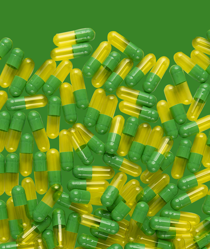 Customed Green and transparent yellow 00# 00#el 0# 0#el 1# 1#el 2# 3# 4# 5# Gelatin hollow capsule
